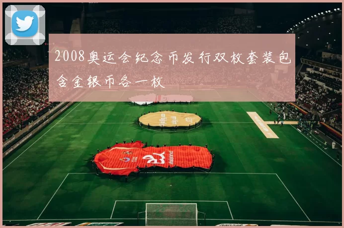 2008奥运会纪念币发行双枚套装包含金银币各一枚